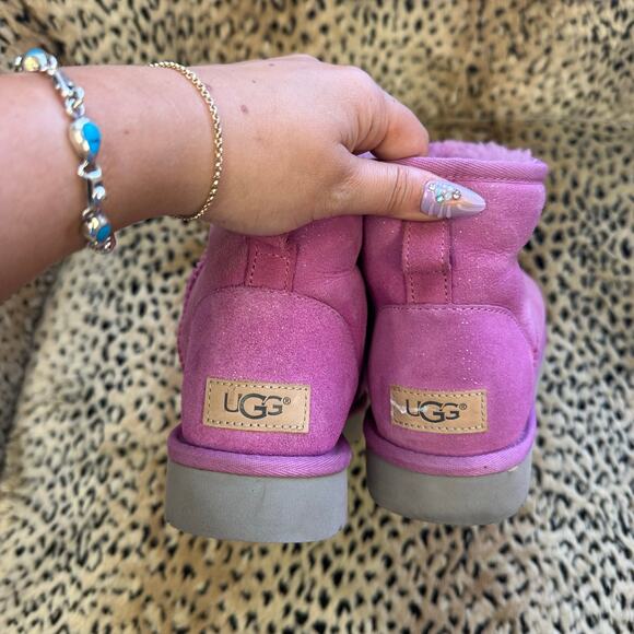 UGG Classic Mini II Milky Way Boot Pink Purple  Size 8 - Picture 7 of 7